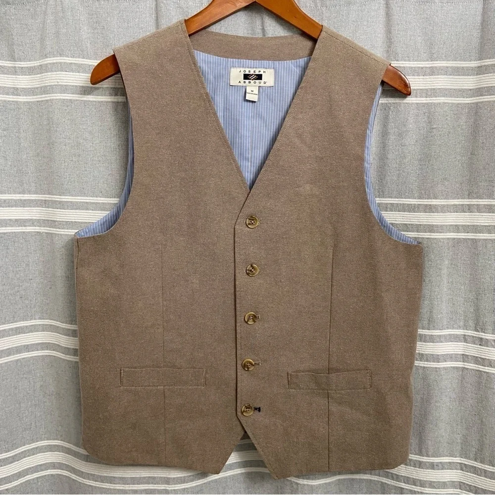 JOSEPH ABBOUD / Khaki Suit Vest Size M